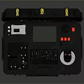 Rugged Portable Industrial Computer Console With Display Screen Control Buttons And Joystick