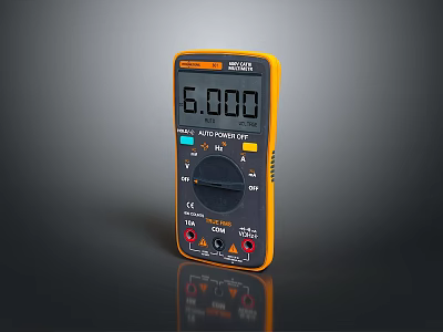 Klein Tools Digital Multimeter with AC DC Voltage Measurement LCD Screen 6000 for Computer Repair 3d model