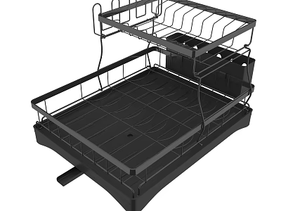 Metal Bathroom Cabinet Rack With Multi layer Storage Shelf For Space Saving Organization 3d model