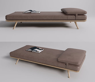 Modern Bed End Stool Bed End Stool Pedal 3d model