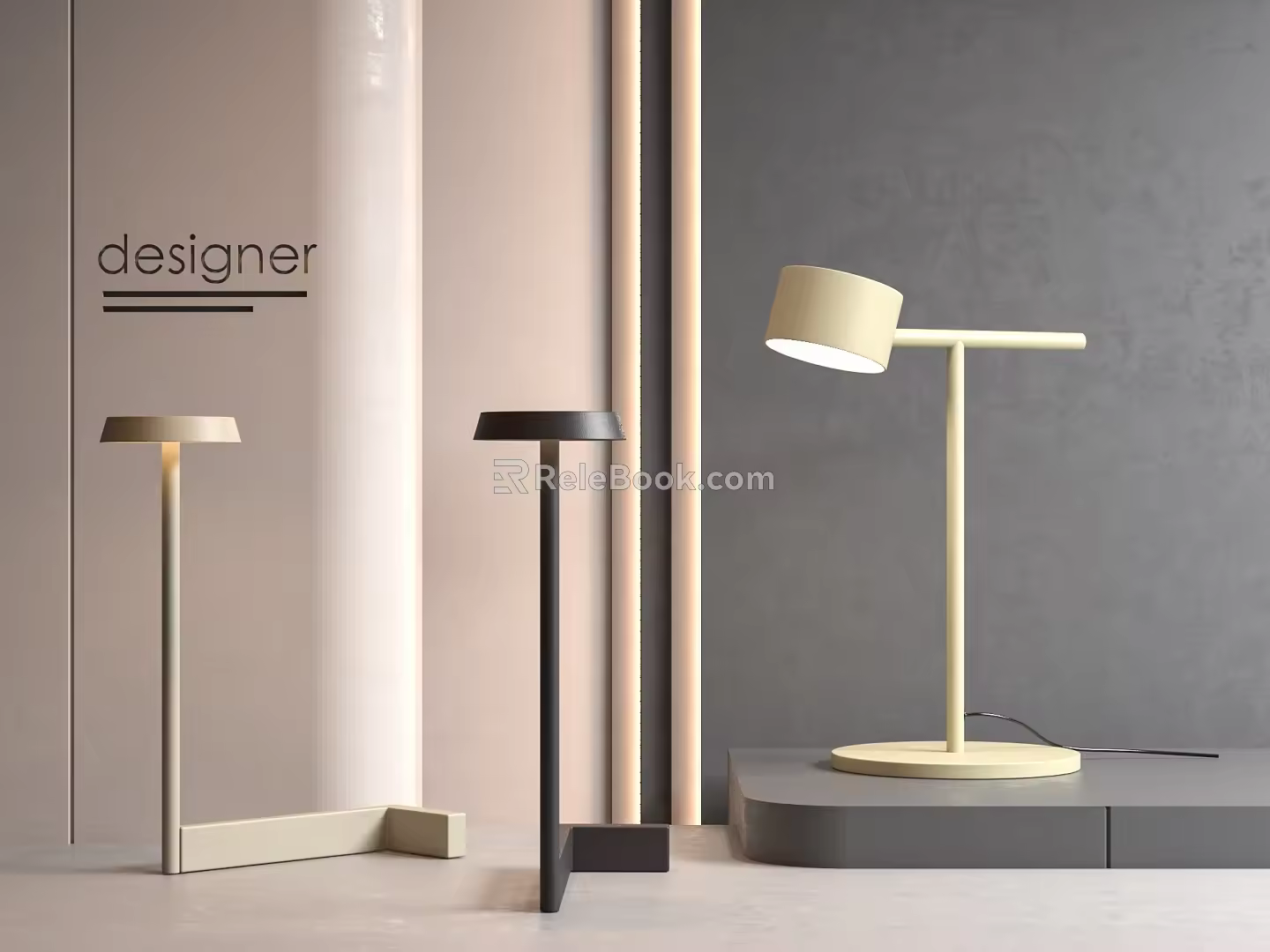 Modern table lamp 3d model
