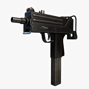 Modern guns. 3d model