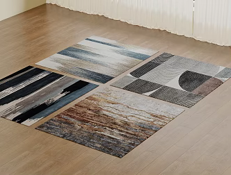 Modern Square Carpet Carpet 3d model