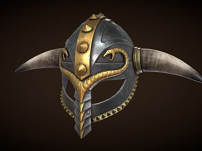 Viking Helmet 3d model