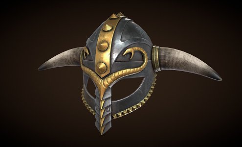 Viking Helmet 3d model