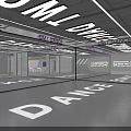 Modern Dance Fitness Studio With Open Layout Glass Walls And Spacious Bright Interior