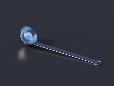 Modern soup spoon tableware soup spoon tableware 3d model