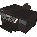 Essential Office Appliance EPSON Multifunctional Printer With Black Design And Control Panel 3d model