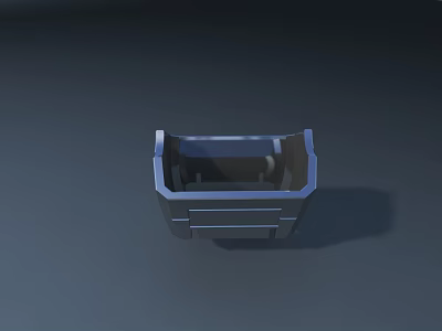Automotive Metal Frame Component 3D Model For Modern Car Interior Design 3d model