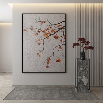 Quiet Plant Painting Decorative Painting 3d model