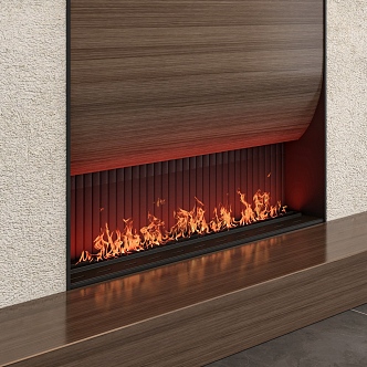 Electronic Fireplace 3d model