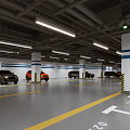 Modern parking garage 3d model