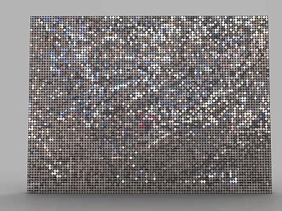 Wind tunnel sheet reflection 3d model