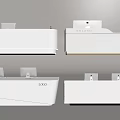 Reception Front Desk 3d model