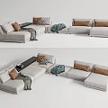 Modern Multiplayer Sofa 3d model