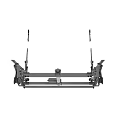 Leisure Room Lounge Furniture Black Metal Adjustable Sturdy Support Frame Structure