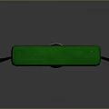Durable Garden Shovel With Green Handle Wooden Shaft And Black Blade