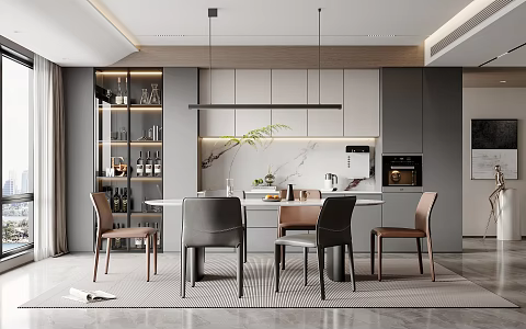 Modern Restaurant 3d model