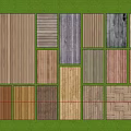 Wooden Flooring Design Options With Various Patterns Textures And Colors 3d model