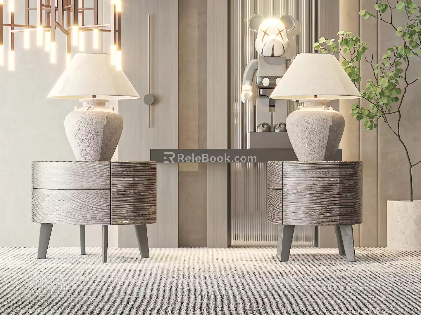 Bedside table 3d model