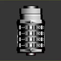 Practical Black Handheld Hardware Tool with Red Control Buttons and Ventilation Slots Design