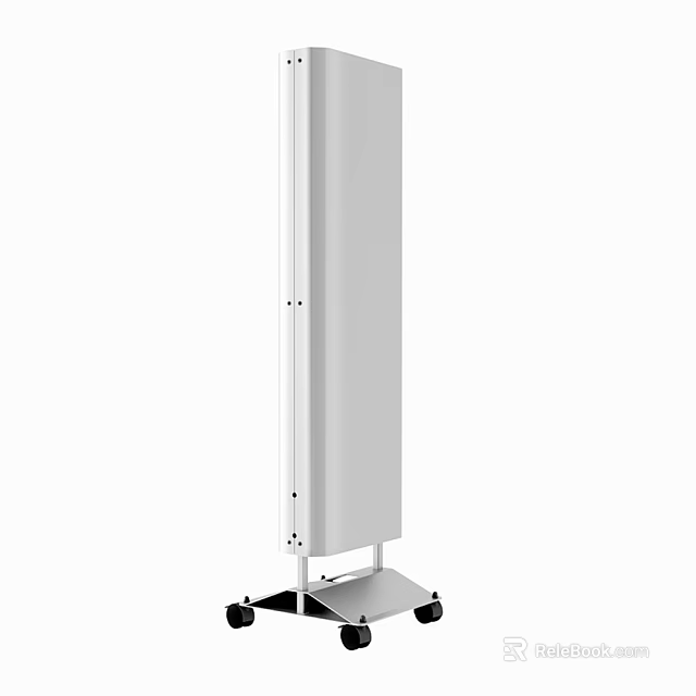 White Vertical Daily Electrical Appliance With Stable Base And Modern Design 3d model