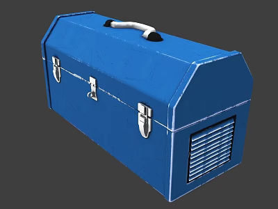 Toolbox Hardware Box Equipment Box Industrial Box Old Box Blue Box Storage Box Toolbox Hardware Box Equipment Box Industrial Box Old 3d model