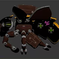 modern machine insect mechanical insect armored insect machine firefly 3d model