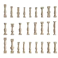 European Classical Railing Column Marble Column Aquarius Column European Stair Column Combination Stone Guardrail Fence 3d model