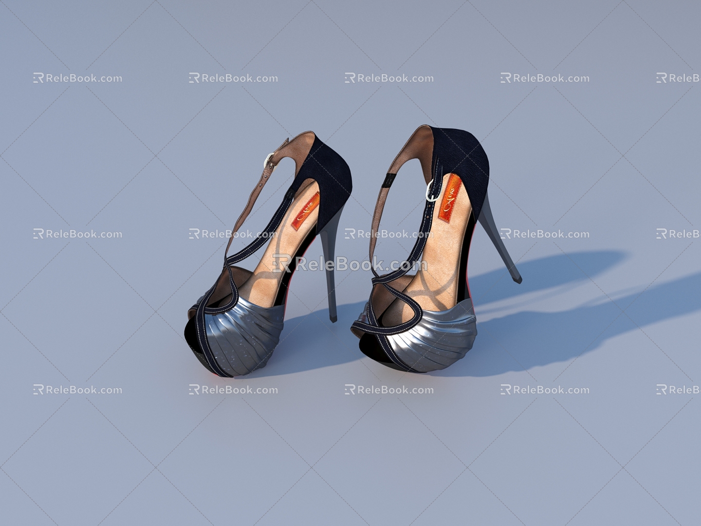 Women's high heels shoes model