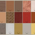 Wall Color And Texture Samples With Various Hues For Interior Decor Ideas 3d model
