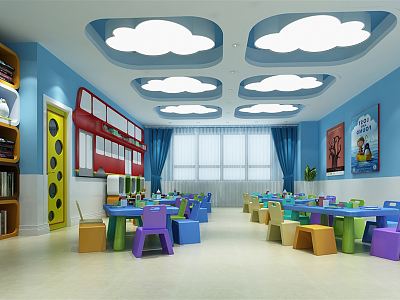 Modern Classroom Children's Activity Room model