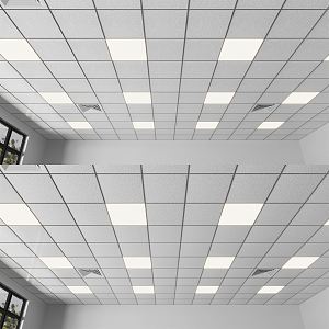 Modern ceiling aluminum gusset integrated ceiling 3d model