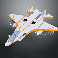 Modern fighter sci-fighter sci-fighter space fighter 3d model