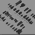 Essential Computer Accessories Collection With Various USB Cables Chargers Adapters And Connectors