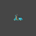 Vintage Scooter Motorcycles Showcasing Red Green Yellow And Blue Colors