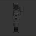 Tactical Night Vision Scope With Black Metal Body And Adjustable Knobs