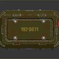 Durable Metal Equipment Transport Case With Serial Number 80238771 Red Label And Reinforced Edges