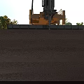 Industrial Pile Driving Equipment Operating In Foundation Construction With Soil Layers And Concrete Pile