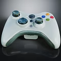 White Gaming Controller With Joysticks And Colorful Buttons For Electronic Gaming Devices