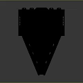 Futuristic Black Spacecraft with Sleek Aerodynamic Design for Deep Space Exploration Missions