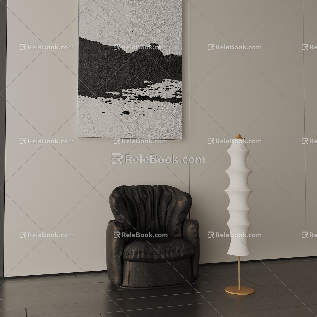 Modern floor lamp 3d model