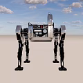 robot dog intelligent robot 3d model