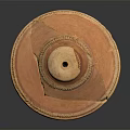 Ancient Handcrafted Terracotta Clay Jar Featuring Decorative Patterns Weathered Surface And Lid