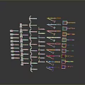Crossbow Mechanical Crossbow Shift Bow and Arrow Shoot Far Equipment Weapons High-tech Crossbow 3d model