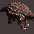 Sub-era Anthylosaurus Dinosaur with Binding Action Animation 3d model