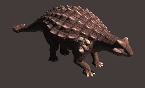 Sub-era Anthylosaurus Dinosaur with Binding Action Animation 3d model