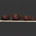 Simple White Kitchen Serving Tray With Fried Chicken On Dark Surface