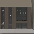 Modern Minimalist Bookcase With Built In Lighting And Decorative Wooden Shelves