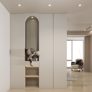 Modern Shoe Cabinet Partition Entrance Shoe Cabinet 3d model